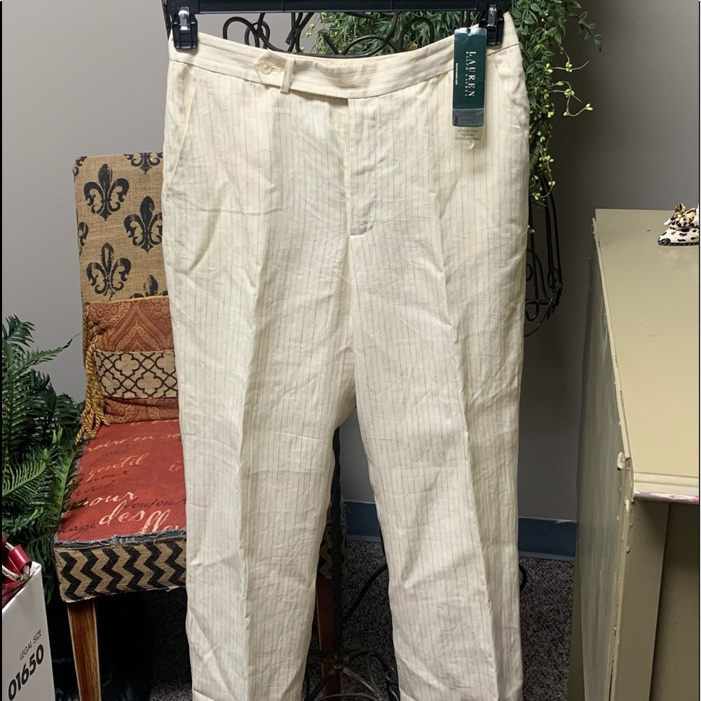 NWT Ralph Lauren pin striped lined pants size 12